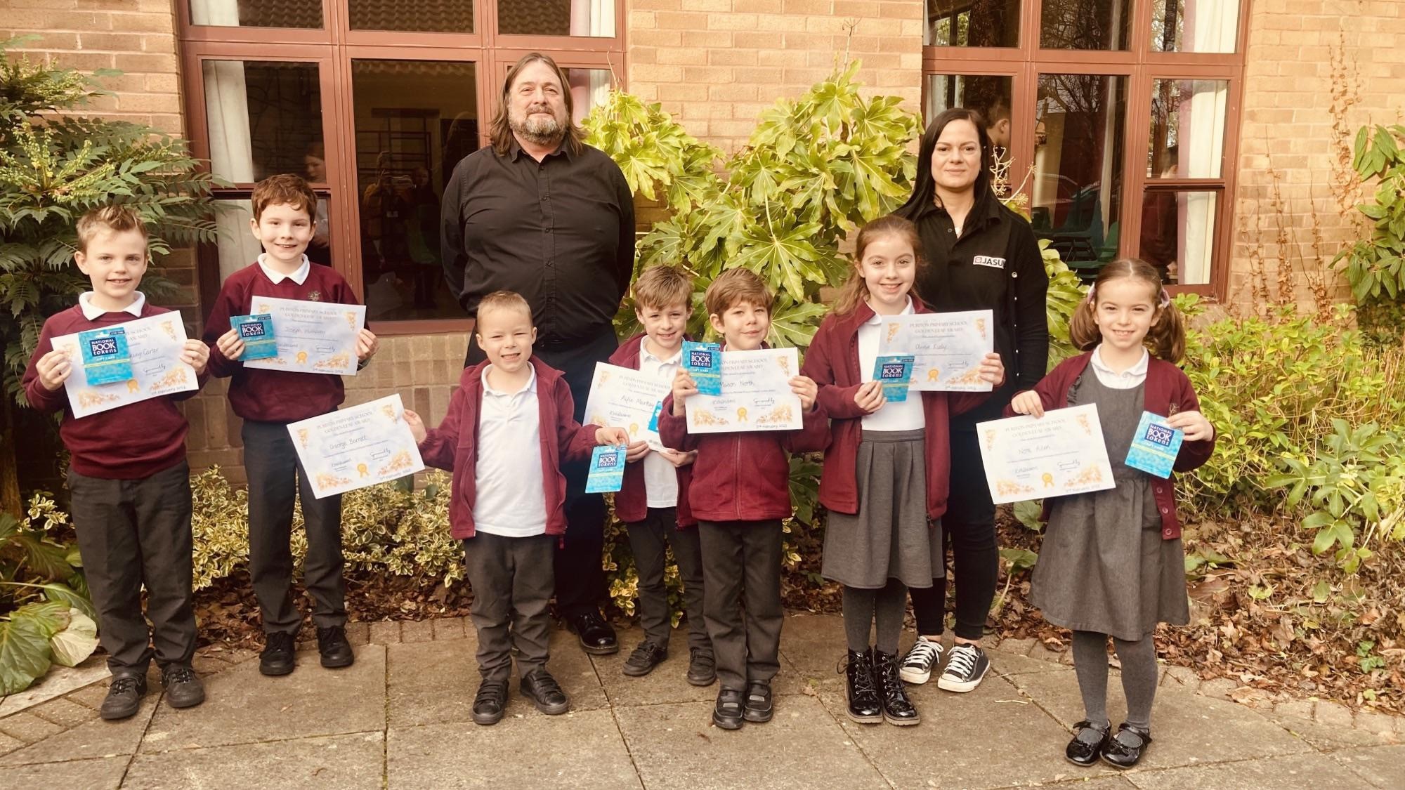 Puriton pupils earn Golden Leaf Awards thanks to us