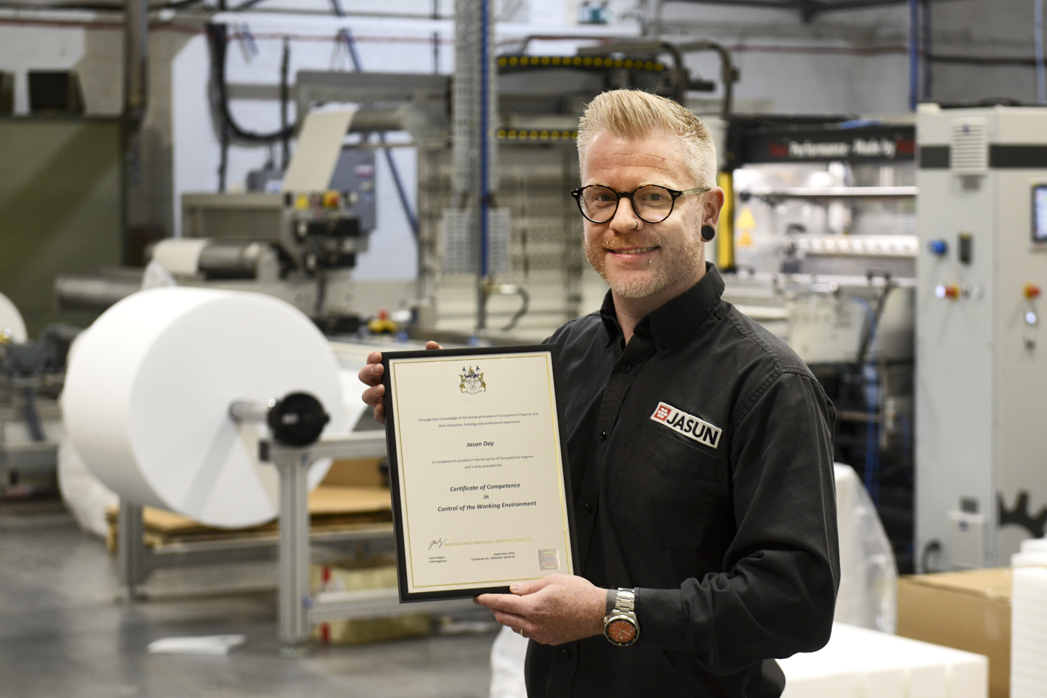 Jason achieves prestigious national workplace safety qualification