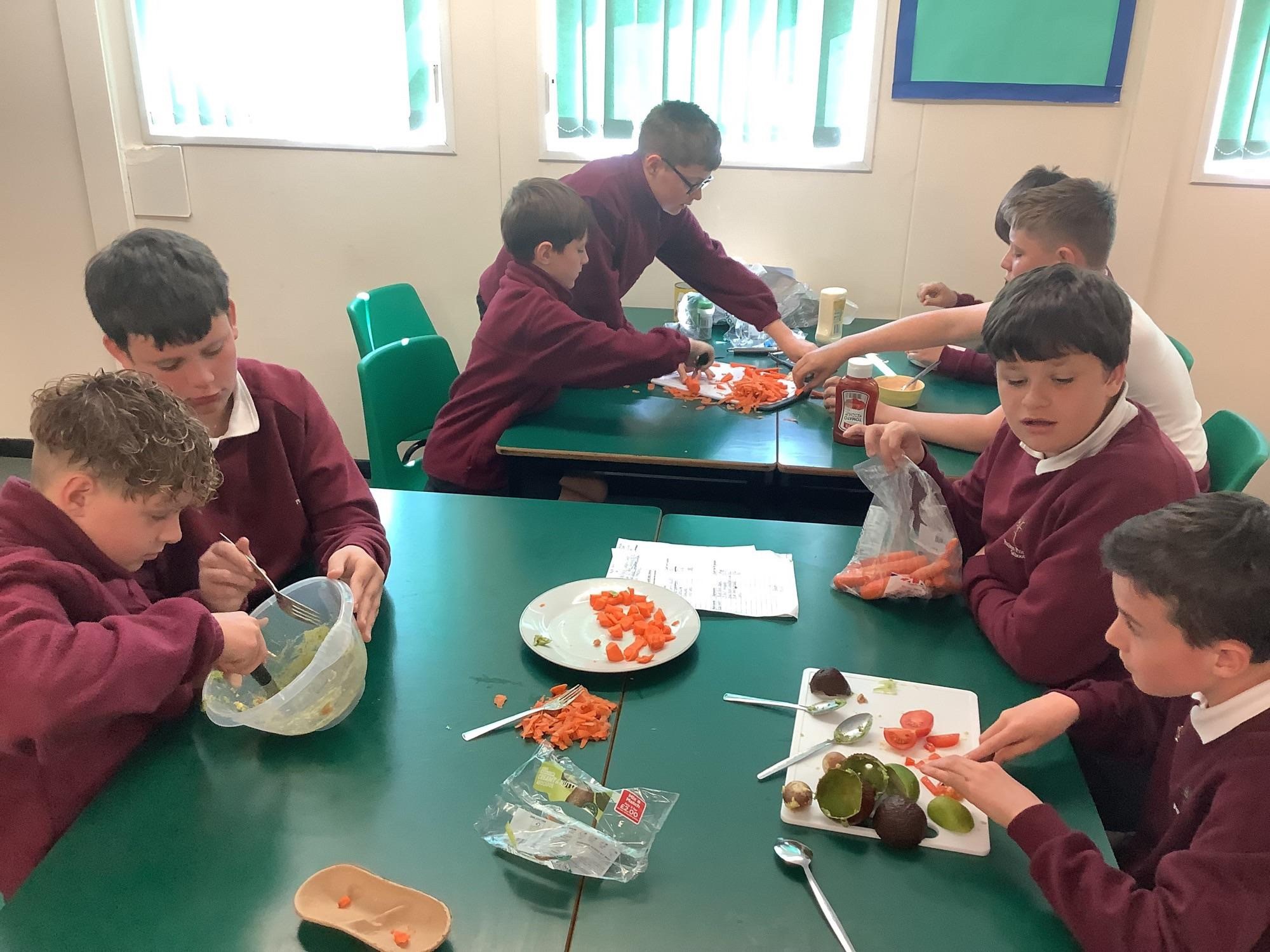 Pupils cook up lessons for life with our donation